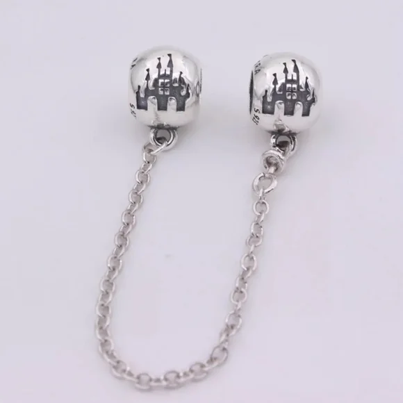 New Authentic PANDORA Disney Castle Fantasyland Safety Chain - Picture 2 of 5